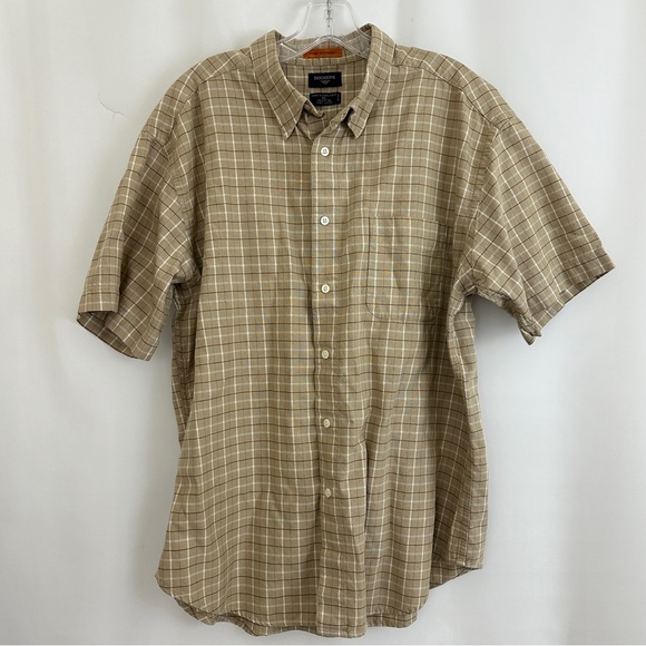 Men’s Dockers Brown Button Down Size XL - Picture 1 of 5